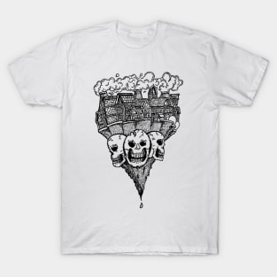 Earthquake Skull On Earth T-Shirt